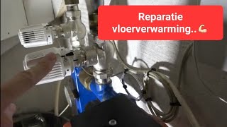 Reparatie vloerverwarmingsverdeler met stadsverwarming💪🏻 [upl. by Faber]