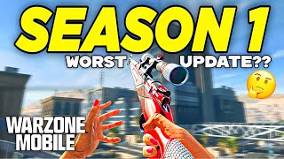 Warzone Mobile Season 1 WORST UPDATE EVER🤔 [upl. by Ujawernalo]