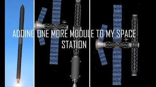 Adding one more module to my space station in SFS sfs [upl. by Cirderf]