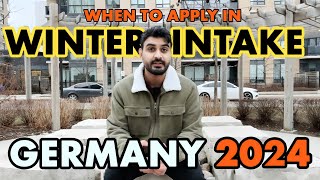 When and How to Apply for German Universities Admissions for Winter Intake 202425 [upl. by Ynohtnaed]