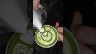 Relaxing Matcha latte art [upl. by Ateuqirne]