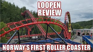 Loopen Review TusenFyrd Vekoma Looping Coaster  Norways First Roller Coaster [upl. by Leasa]