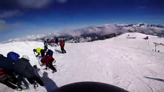 Niederau 032016 Skiing down Blue 21 and Red 23 [upl. by Richela]