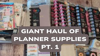 GIANT Happy Planner Haul Part 1 of 2 [upl. by Avron]