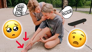 BROKEN FOOT PRANK ON MY BOYFRIEND Cute reaction [upl. by Eemia124]