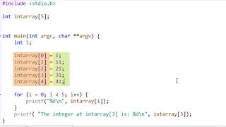 036 Arrays  Welcome to the course C programming [upl. by Arot]