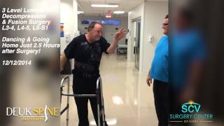 Brian  Dancing after 3 Level Lumbar Decompression and Fusion Surgery L34 L45 L5S1 [upl. by Keeler]