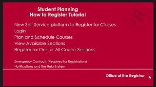 BarryU Student Planning  Registration Tutorial Spring 2022 [upl. by Kciredohr703]