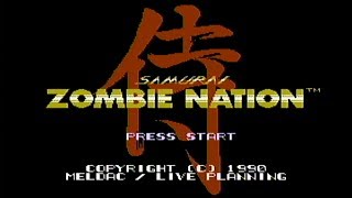 Zombie Nation  NES Gameplay [upl. by Armington]