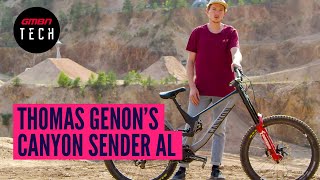 Thomas Genons 2020 Canyon Sender AL Freeride Bike  GMBN Tech Pro Bike Check [upl. by Ettenuj]