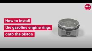 【NPR OFFICIAL】 How to install the piston rings for Gas Engine English [upl. by Evad223]