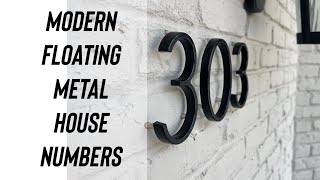 House To Install Floating House Numbers On Brick These Modern Ones Look Great Amazon Link Below [upl. by Eboh]