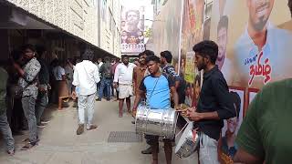 thalapathy movie celebration in chennai kasi theatre [upl. by Ehcnalb]