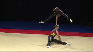 Spelthorne Gymnastics  GOLD  Senior MP  Combined  2019 British Acrobatic Championships [upl. by Metzger]