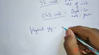 write SI and CGS unit of any three physical quantities  CLASS 7  KINEMATICS  PHYSICS  Doubt [upl. by Anawed]