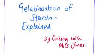 Gelatinisation of Starch EXPLAINED [upl. by Gretel]