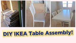 IKEA Table Assembly with Hubby [upl. by Jestude]