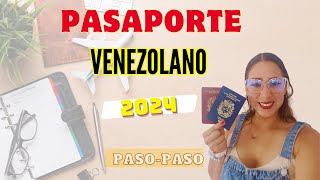 PASAPORTE VENEZOLANO PASO A PASO EXTRANJERO2024 [upl. by Leidba408]