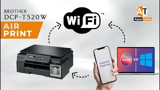 How to Connect Brother DCPT520W To WiFi [upl. by Singband799]