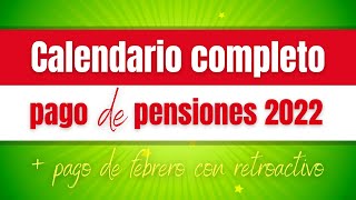 Calendario de pagos ISSSTE 2022  Pensión de febrero con retroactivo [upl. by Adiaj288]