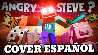 🎵“ANGRY STEVE” Cover Español  Minecraft Animation Music Video Zamination [upl. by Adnofal]