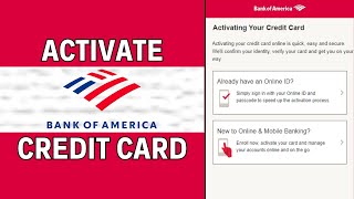 How To Activate Bank of America Credit Card [upl. by Ididn]