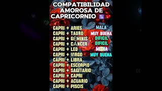 SIGNOS COMPATIBLES CON CAPRICORNIO ♑❤️ [upl. by Cima]