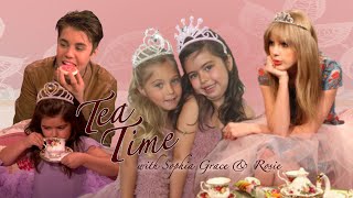 Every Episode of Tea Time With Sophia Grace amp Rosie Taylor Swift Justin Bieber Miley amp More [upl. by Dorran]