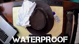 How To Waterproof A Leather Hat  Barmah Hat [upl. by Ellenij]