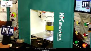 Hydraulic Gold Coin Making Machine From HK Malvi Industries [upl. by Dennard470]