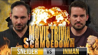 Movie Trivia Schmoedown  Jason Inman vs Jeff Sneider [upl. by Cirdek240]