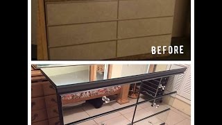 DIY Mirrored Dresser [upl. by Anirazc]