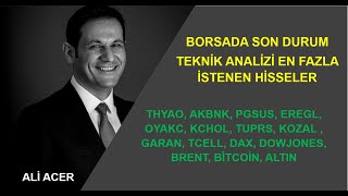 HAFTAYA BAŞLARKEN TEKNİK ANALİZİ EN ÇOK BEKLENEN HİSSELER GARAN TUPRS PGSUS KOZAL TCELL THYAO [upl. by Mal]