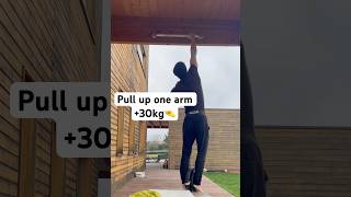 One arm pull up 30kg attempt [upl. by Erbas]