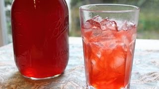 Strawberry Syrup  How to Make Fresh Strawberry Syrup and Strawberry Soda [upl. by Adnilram722]