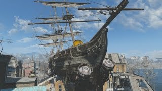 Fallout 4 Exploring the USS Constitution [upl. by Nevram479]