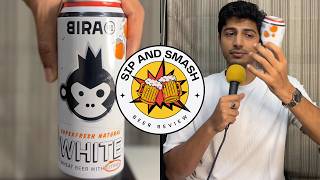 Daily Beer Review – Bira 91 White  500ml Can Chug amp Rating  47 ABV Indian Witbier [upl. by Ahsikam926]