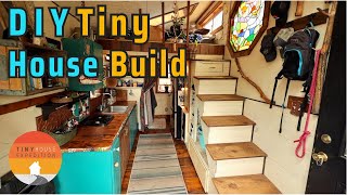 How she built a Tiny House with 70 Recycled Materials for 25k [upl. by Wandy]