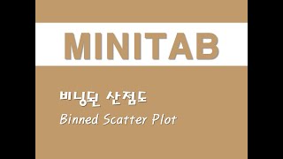 미니탭을 활용한 그래프  2 비닝된 산점도Binned Scatter Plot [upl. by Ashli834]