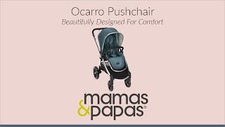 Mamas amp Papas Ocarro Pushchair amp Attaching The Carrycot  Direct2Mum [upl. by Estey]