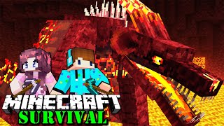 Raksasa Kaiju TUNGGANGAN HEROBRINE Bersemayam Di Puncak Neraka  Minecraft Survival Bucin S4 29 [upl. by Homovec810]