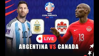 Argentina vs Canada Copa America 2024 Playing efootball 2024 [upl. by Ylrebmek]