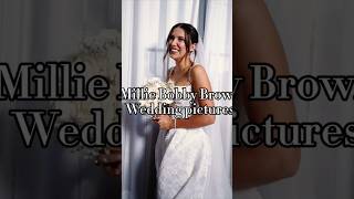 Millie Bobby Brown Wedding weddingdress celebritywedding youtubeshorts shorts milliebobbybrown [upl. by Nilekcaj121]