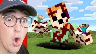 I Scared My Friend as GIANT ALEX in Minecraft [upl. by Aratahc]