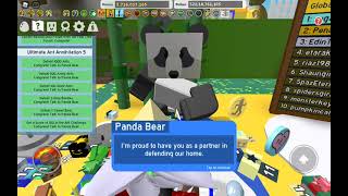 Final Panda Bear Quest Complete  Bee Swarm Simulator [upl. by Uyr]