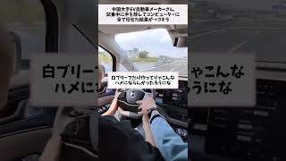 中国大手EV自動車メーカーさん、試乗中に手を放してコンピューターに全て任せた結果が→コチラ小話 聴く2ch 中国 自動車 自動ブレーキ 結果 [upl. by Adlemi428]