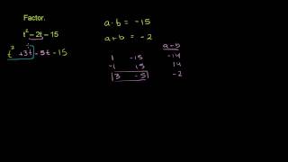 Factoring Trinomials by Grouping 2 [upl. by Aneloc]