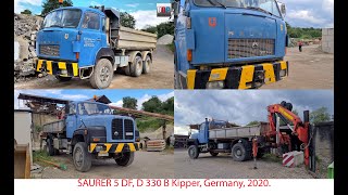 SAURER 5 DF 6x4 amp D 330 B Kipper  Dump Trucks from Swiss in Gernany 2020 [upl. by Aikemahs]