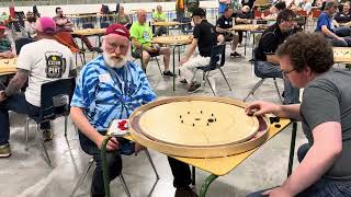 2024 World Crokinole Championship Reinman v Miltenburg [upl. by Ayikur]