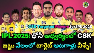 IPL 2025 CSK’s Top Targeted Players for the Mega Auction  csk [upl. by Healion]